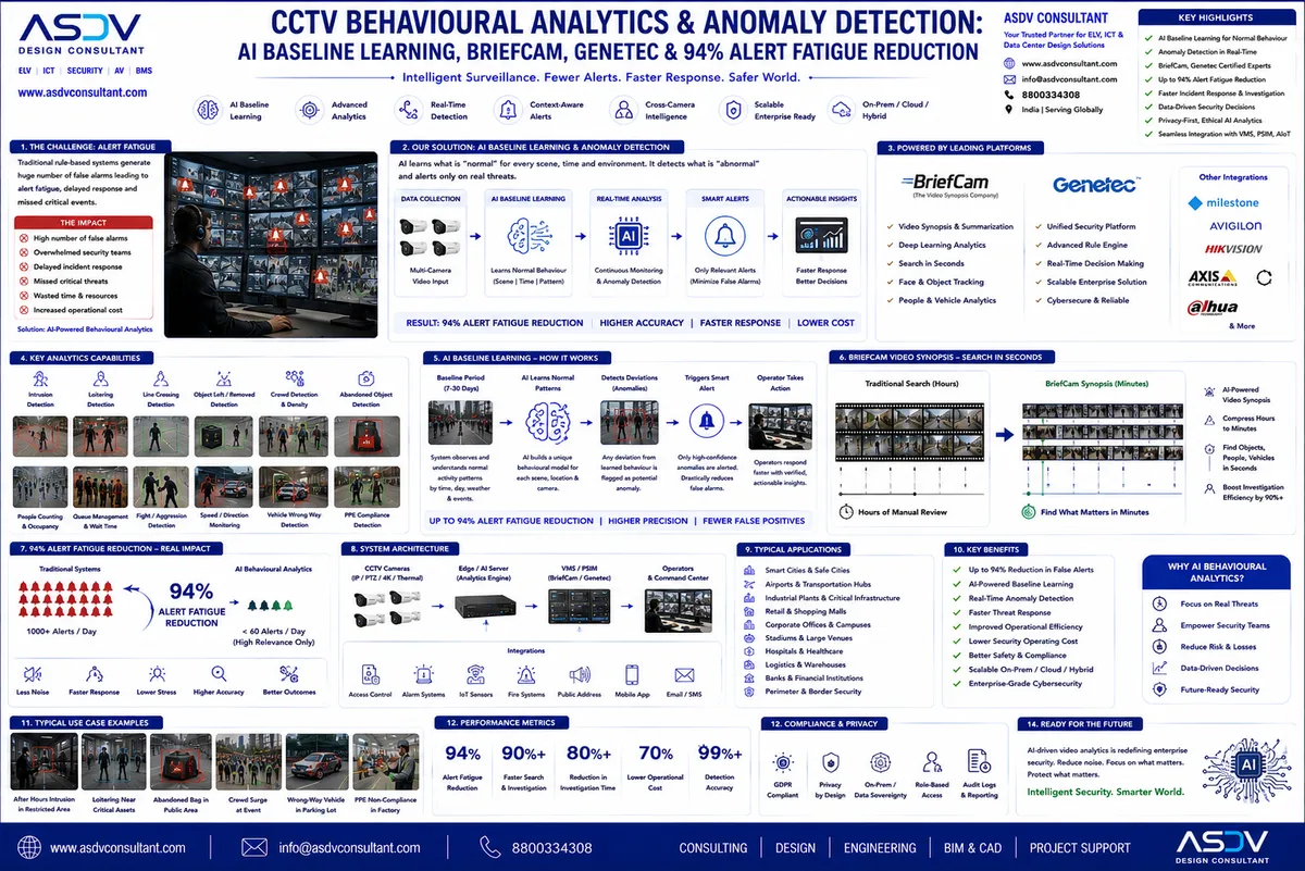 CCTV Behavioural Analytics & Anomaly Detection: BriefCam, Genetec & AI Baseline Learning
