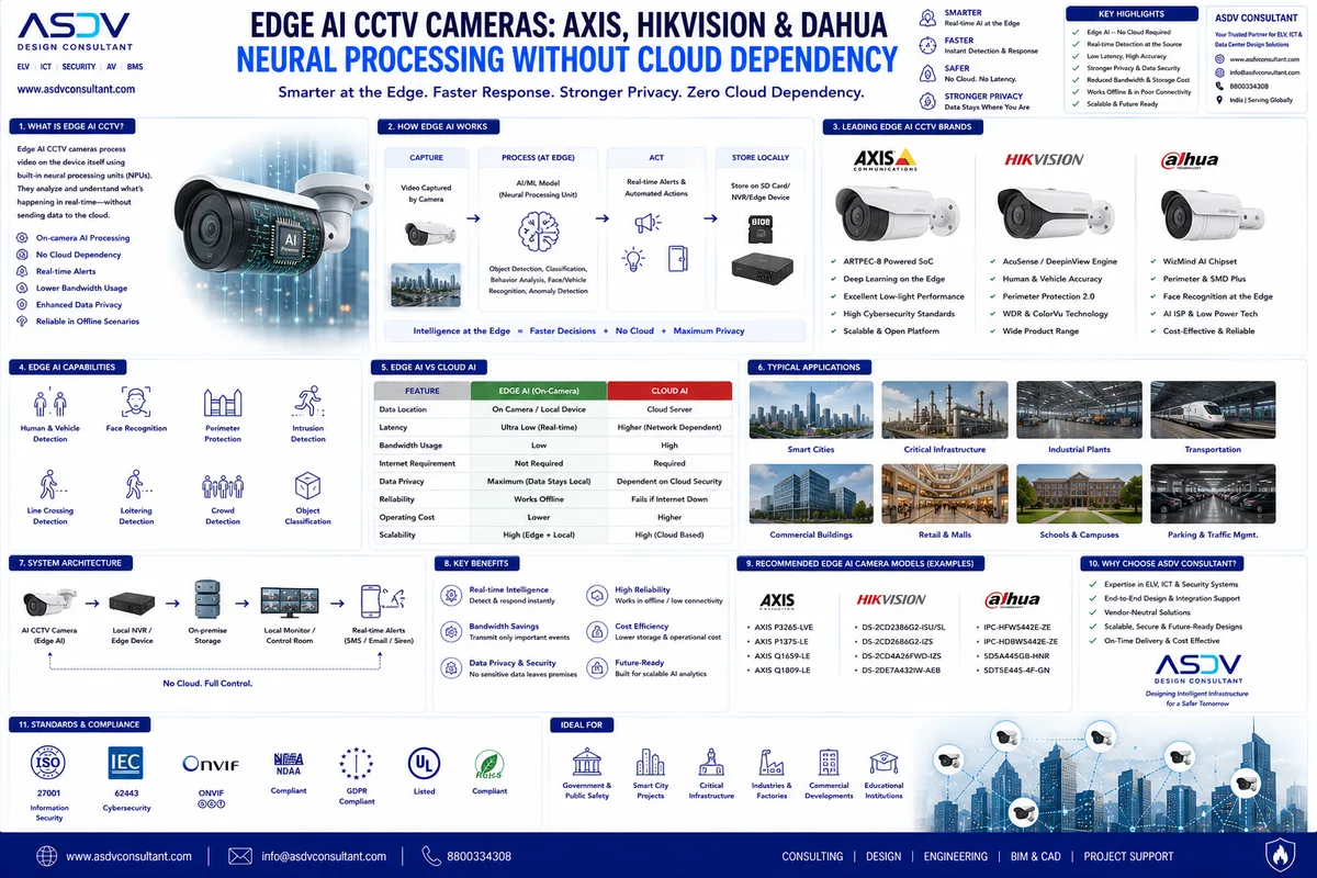 Edge AI CCTV Cameras: Axis, Hikvision & Dahua Neural Processing Explained