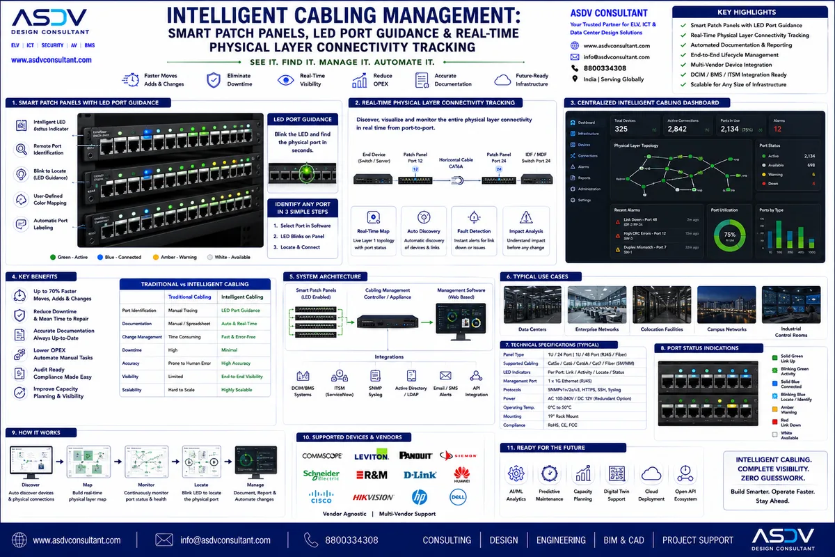 Intelligent Cabling Management: Smart Patch Panels, LED Port Guidance & Real-Time Connectivity