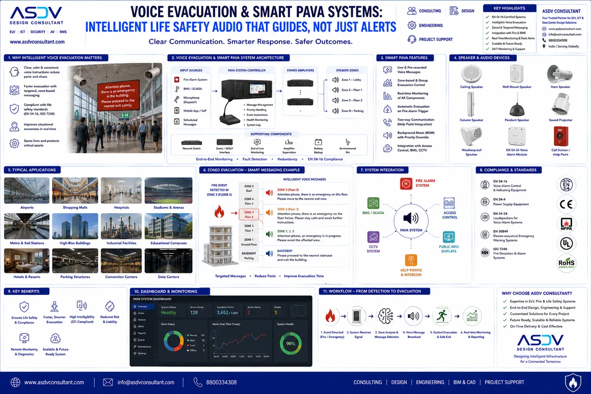 Voice Evacuation & Smart PAVA Systems: Intelligent Life Safety Audio
